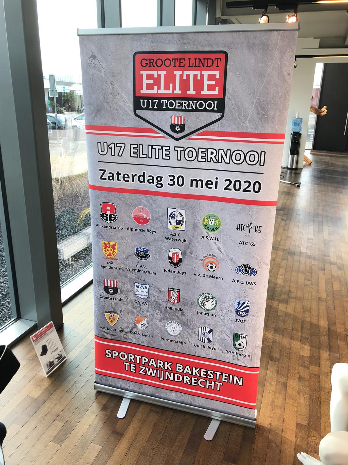 Loting U17 Elite toernooi Groote Lindt VV Groote Lindt