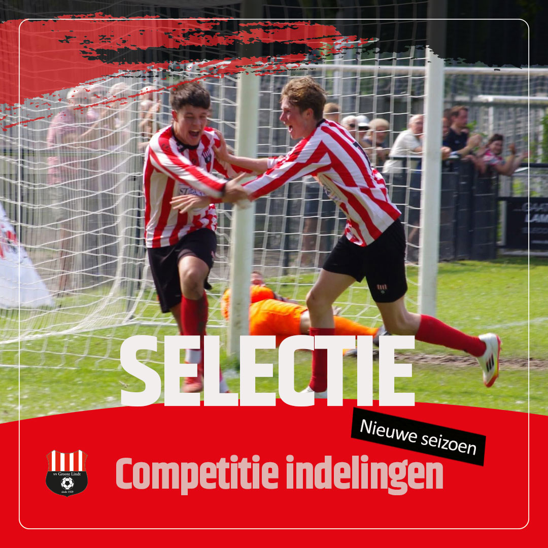 Competitie indelingen selectie 2025-2026