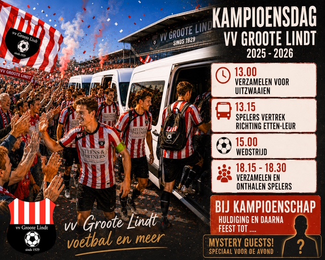 Aankomende zaterdag 16 mei.